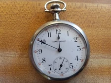 VINTAGE 1898 SETH THOMAS 7 Jewel Pocket Watch 1315064 Runs and stops