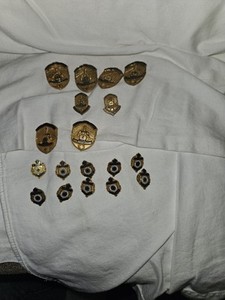 Lot of 17 National Safety Council Safe Driver Award Pins Leavens Mfg Company