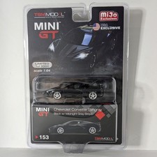 Mini GT Chevrolet Corvette Stingray Black 1:64 Scale Mijo Exclusive 1/3000 Made
