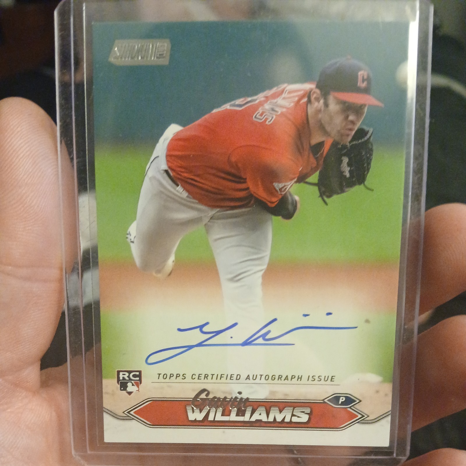 Gavin Williams RC AUTO 2024 Topps Stadium Club #SCBA-GW AUTOGRAPH Guardians