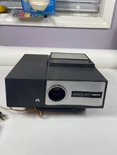 Airequipt 4200 Series 2×2 Slide Projector w/ Remote & Tray – Tested, Needs Bulb