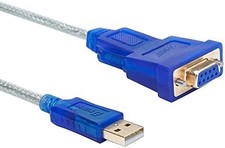 10 Feet USB to Serial Female Adapter Cable DB9 RS232 to USB 2.0 Cord with Prolif