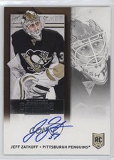 2013-14 Panini Playoff Contenders Rookie Ticket Jeff Zatkoff #167 Auto 10ea