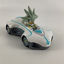 Sonic The Hedgehog All Stars Racing Silver Pull Back Vehicle Car Sega 2022 Racer