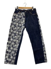 EVISU YAMANE Seagull Family Crest Bottom 30 Denim NVY All Over 1926