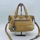 Miu Miu Vitello Shine Studs 2way Shoulder Bag Brown Heart Bijou Authentic #E-773