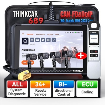 ThinkScan 689 TPMS Program Tool Bidirectional Car Diagnostic OBD2 Scan 4X Sensor