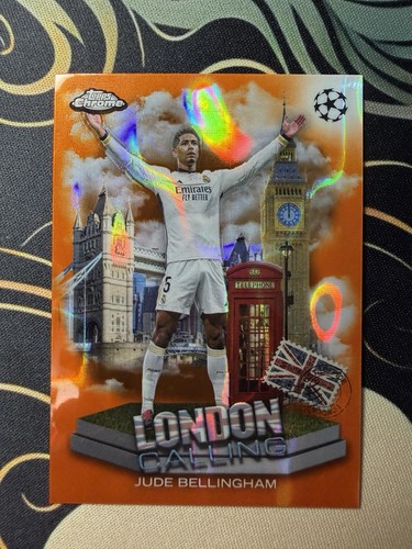 2023-24 Topps Chrome UEFA Jude Bellingham London Calling Orange LC-4