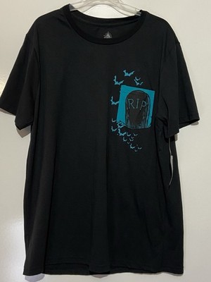 Mens DISNEY Black RIP Nightmare Before Christmas T Shirt Sz XL NEW NWT