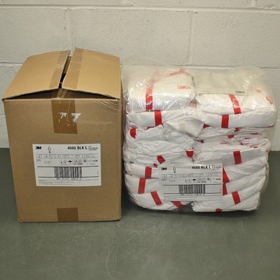 (25) 3M Disposable Coverall 4565-BLK-L, 7000109047, Large, Class ISO 1 & Above