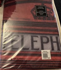 Phone Box Faux Silk Panel 140cm x 229cm 55"x 90" Door Curtain Telephone box red