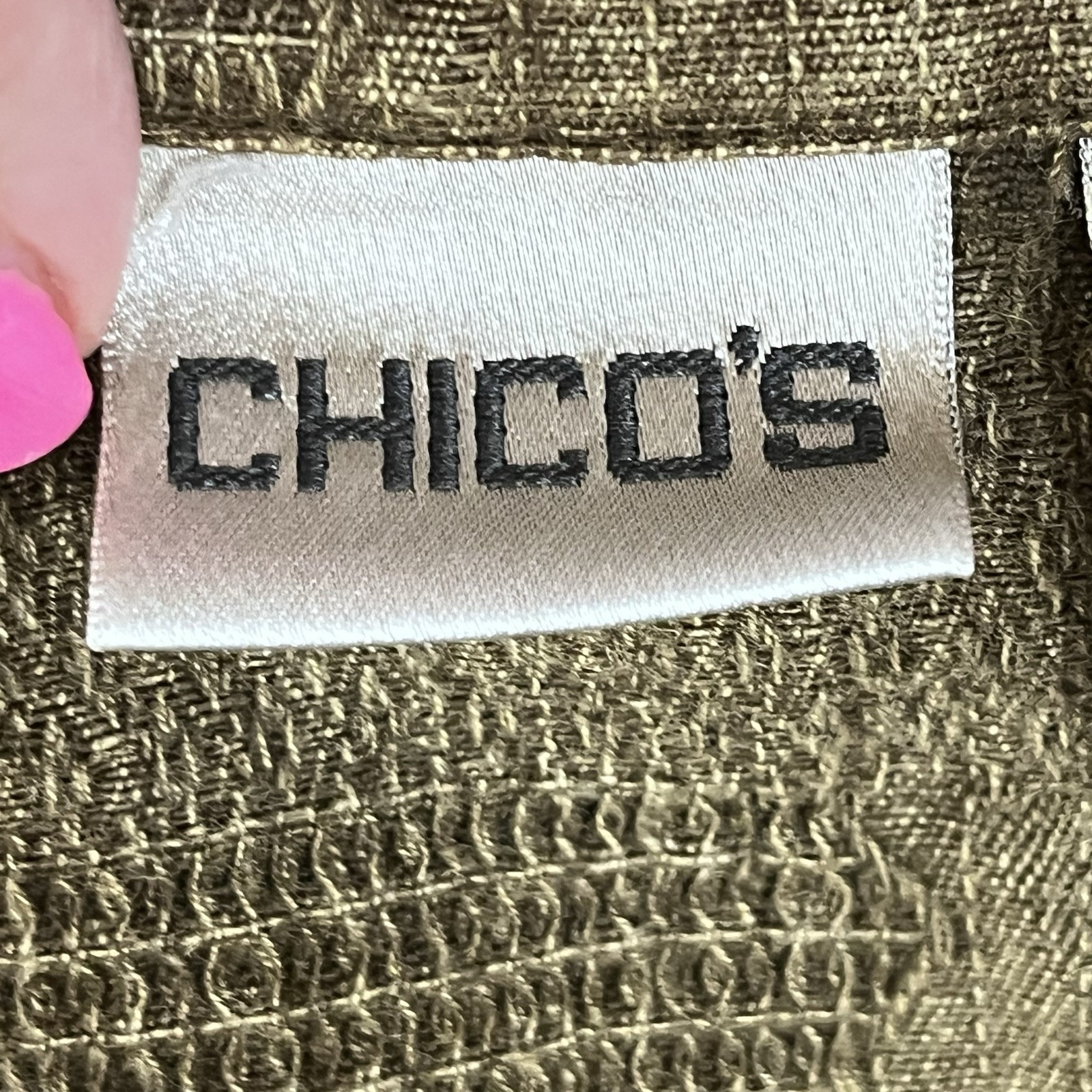 Chicos Jacket Womens Extra Small Patchwork Embroi… - image 4