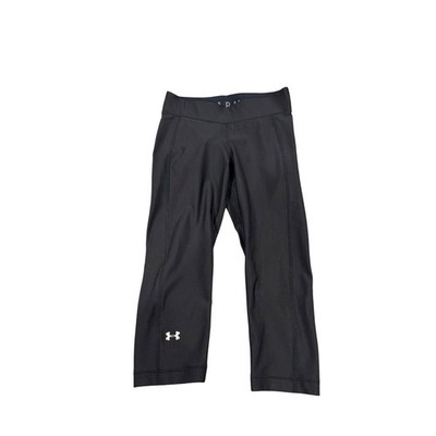 Under Armour Womens HeatGear Compression Capri Leggings Black Medium MD M