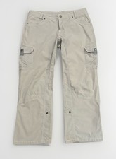 Kuhl Splash Roll Up Cargo Pants Womens Sz 10 LowRise Outdoor Hiking Gray 32x28