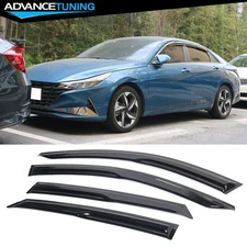Fits 21-25 Hyundai Elantra Sedan Mugen Style Window Visors Rain Sun Guard 4PCS