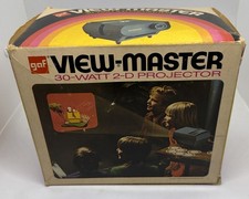 Vintage 1969 View-Master Entertainer 2-D Projector With Original Box Works