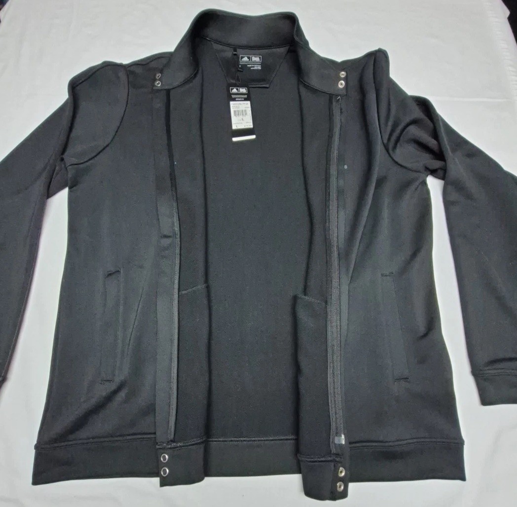 Adidas Men's Golf Jacket~Full Zip~Sz Large~Black~NWT thumbnail 5