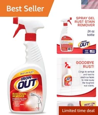 24 Oz Professional Rust Stain Remover Gel - Safe for All Surfaces, Septic Safe