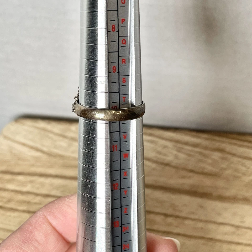 Purple Copper Turquoise Ring Size 7 Sterling Silver 925 Manmade Stone - Image 4 of 4