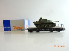 Roco H0 46380 carro pesante con carro armato delle DB in confezione originale BH345