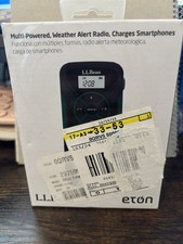 ETON AM FM NOAA Weather Alert Radio Hand Turbine w USB Cable flashlight LL Bean