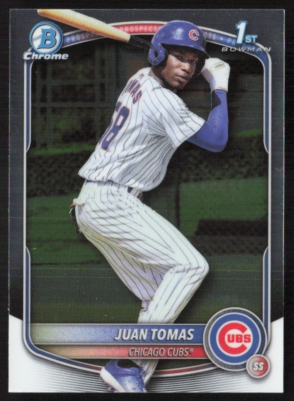 2025 Bowman Chrome Prospects Juan Tomas #BCP-230 GS1-1
