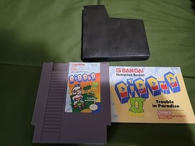 Dig Dug II 2 NES CIB Box Manual Cover
