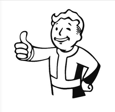 Pipboy, Vault Tec, Fallout, Self Adhesive, Truck or car decal, Easy Apply.