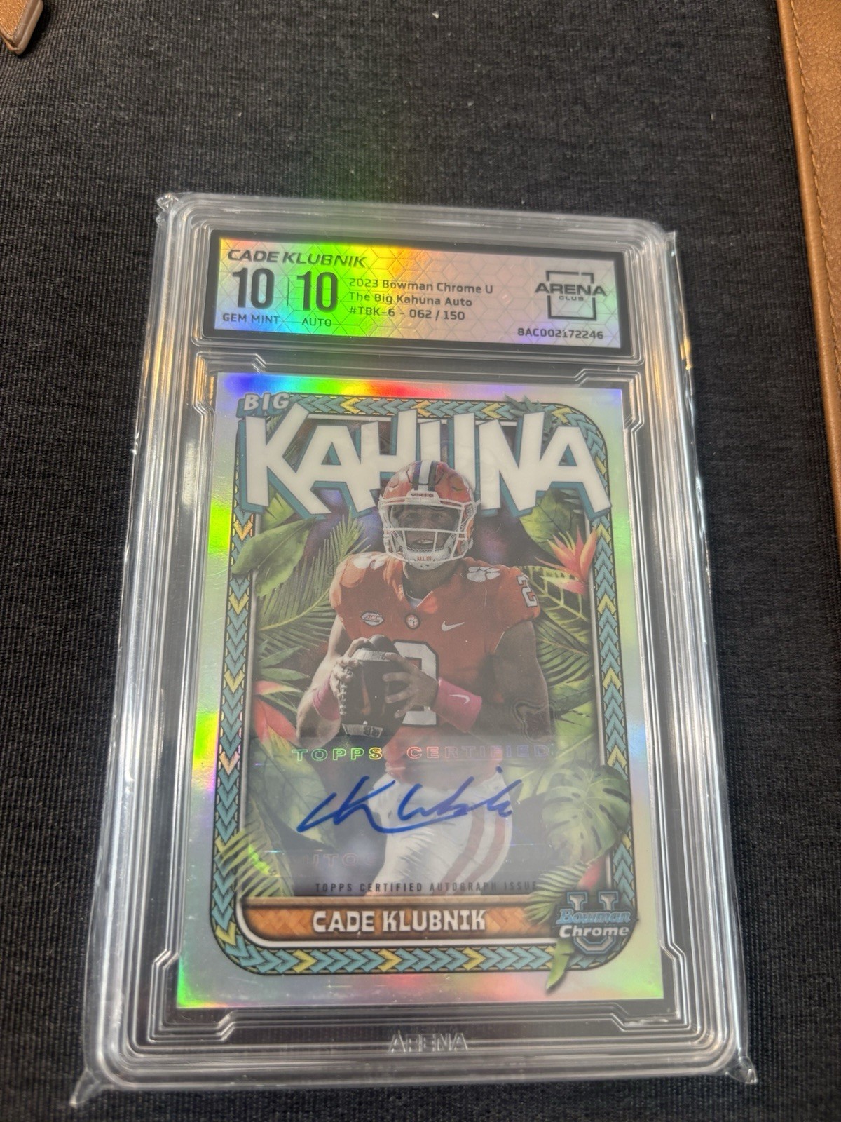 2023 Bowman U Chrome Cade Klubnik RC Auto The Big Kahuna /150 Graded 10