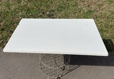 OVI Cabinet Work Surface ENAMEL TABLE TOP porcelain hoosier White #10