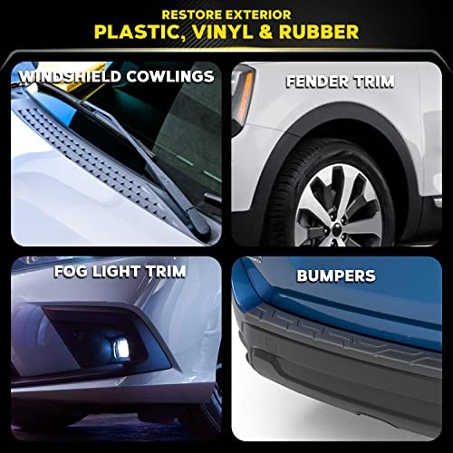  Durable Car Restorer for Faded Black Plastic, Ultimate Black Plastic Restorer