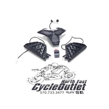 19-23 KAWASAKI NINJA ZX6R ZX636 TST FRONT TURN SIGNALS TAIL LIGHT INDICATORS