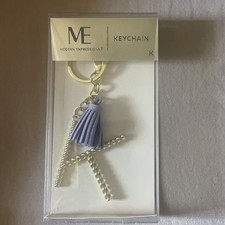 MODERN EXPRESSIONS MONOGRAM K KEYCHAIN With POM POM TASSELS