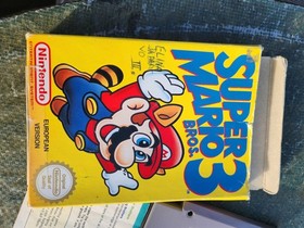 Super Mario Bros. 3 Nintendo NES PAL CIB box in rough shape.