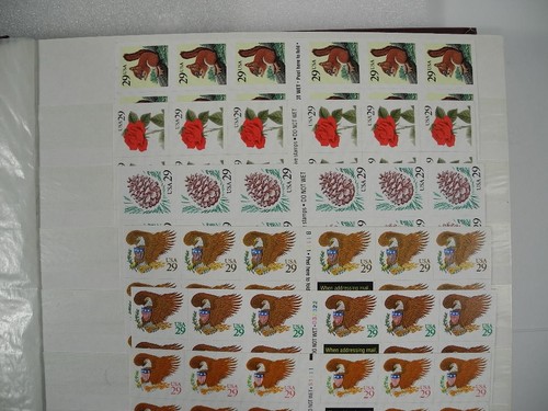 US &, Mint Face $300+, panes, accumulation of mostly MINT Stamps in a stock book - Picture 6 of 24