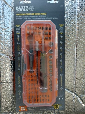 Klein Tools 32787 Precision Ratchet and Driver System, 60-Bits...FAST SHIPPING..