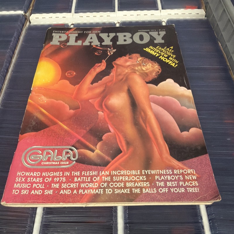 Playboy Magazine December 1975 Centerfold Nancie Li Brandi Lady Luck Jimmy Hoffa