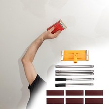 Pole Sander for Drywall Cleaning and Polishing with Sandpapers Deck Sander