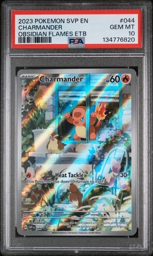 2023 Pokemon Black Star Promo #044 Charmander Obsidian Flames PSA 10