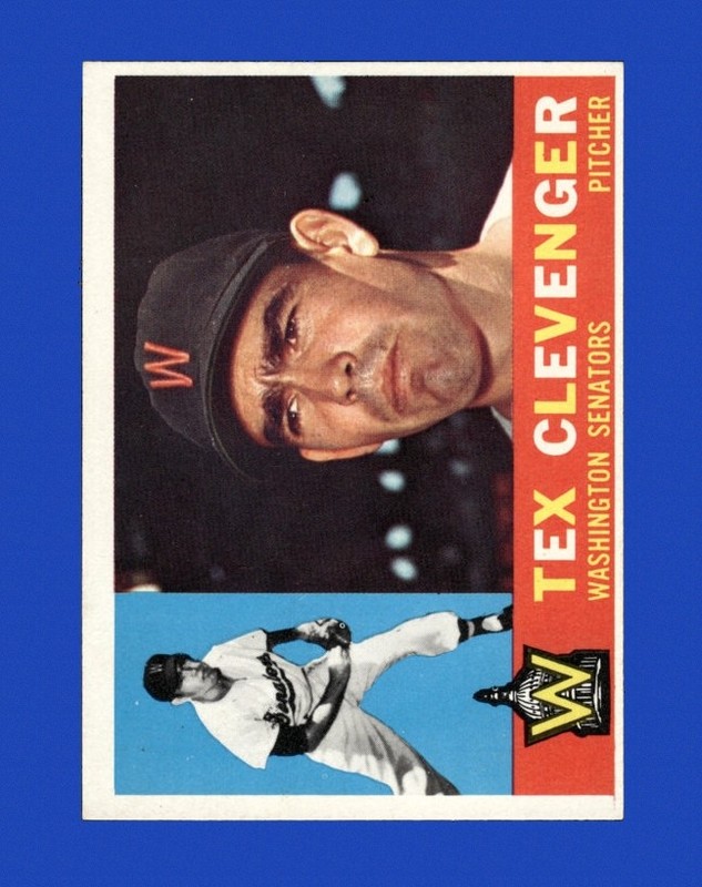 1960 Topps Set-Break #392 Tex Clevenger EX-EXMINT *GMCARDS*