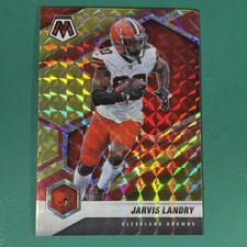 JARVIS LANDRY 2021 Panini Mosaic #55 Red & Yellow Prizm 4 80 Cleveland Browns