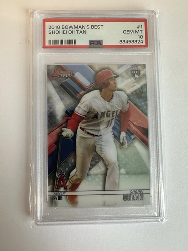 2018 Bowmans Best #1  Shohei Ohtani  PSA 10 Gem Mint Rookie Card 50/50 Club