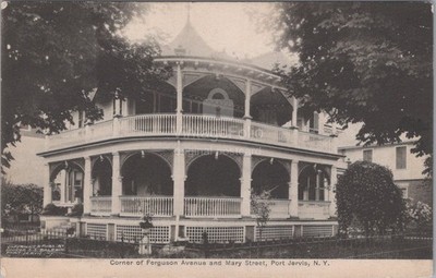 Ferguson Avenue Mary Street Port Jervis New York NY Baldwin House 1900s Postcard
