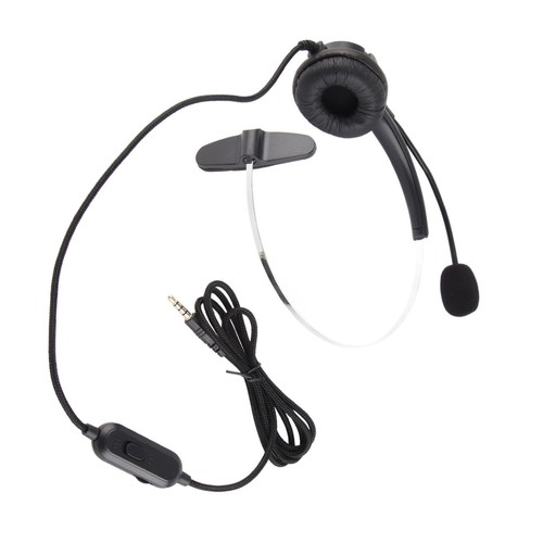 Wired Trucker Headsets 3.5Mm Mono Headset With Noise Cancelling Mic Volume ND - Zdjęcie 6 z 12
