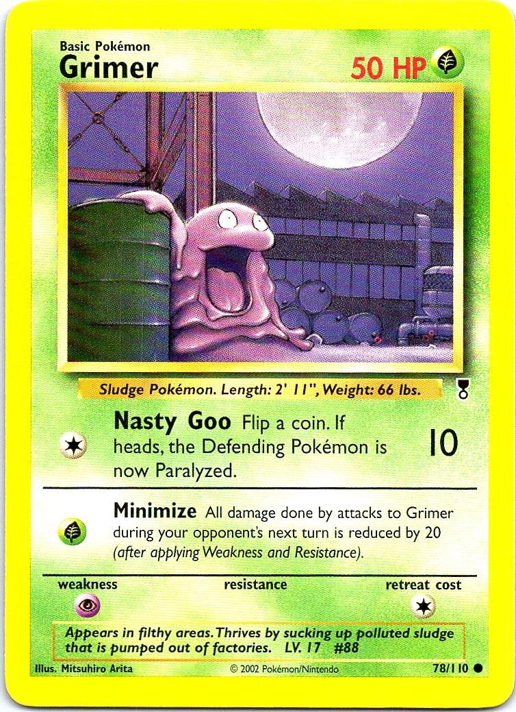 Grimer 78/110 Common Legendary Collection Pokemon Near Mint