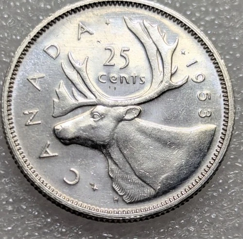 1953 25 Cents SD Canada Mint State #217