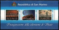 Saint-Marin 1993 Sass. Bl.36 Bloc Feuillet 100% Neuf ** Télévision d'État