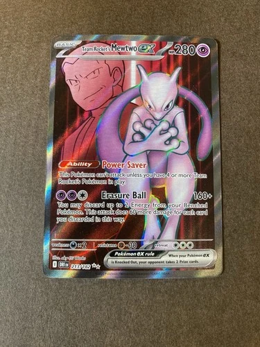 New ListingPokémon TCG Team Rockets Mewtwo EX 213/182 Full Art Destined Rivals