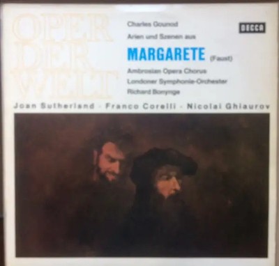 Gounod Margarete (Faust) - Arien Und Szenen INSERT NEAR MINT Decca Vinyl LP