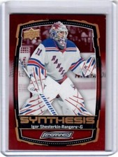 2023-24 Engrained Igor Shesterkin Synthesis Red Insert Card New York Rangers